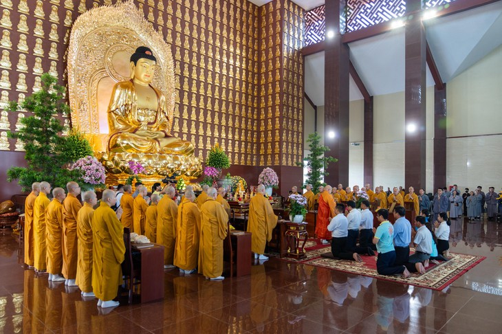 Lễ trai đàn chẩn tế siêu tiến anh linh các liệt sĩ ở Học viện Phật giáo tại TP.HCM - Ảnh 14.