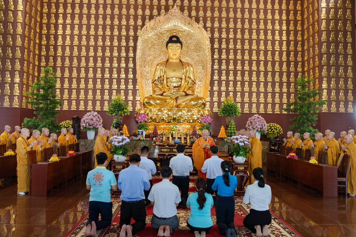 Lễ trai đàn chẩn tế siêu tiến anh linh các liệt sĩ ở Học viện Phật giáo tại TP.HCM - Ảnh 13.