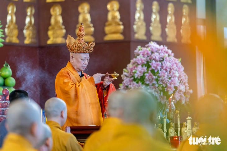 Lễ trai đàn chẩn tế siêu tiến anh linh các liệt sĩ ở Học viện Phật giáo tại TP.HCM - Ảnh 6.