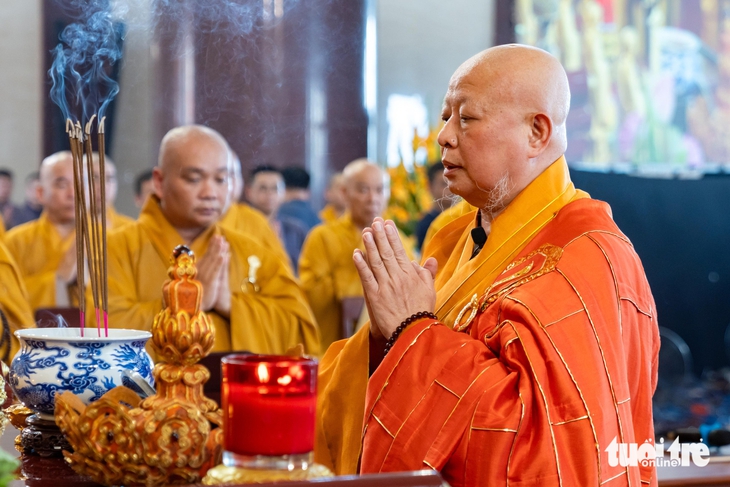 Lễ trai đàn chẩn tế siêu tiến anh linh các liệt sĩ ở Học viện Phật giáo tại TP.HCM - Ảnh 2.
