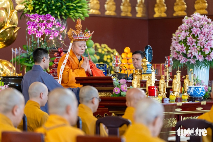 Lễ trai đàn chẩn tế siêu tiến anh linh các liệt sĩ ở Học viện Phật giáo tại TP.HCM - Ảnh 12.
