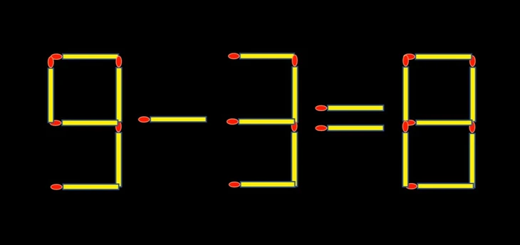 Thử tài IQ: Di chuyển một que diêm để 5-8=4 thành phép tính đúng - Ảnh 3.
