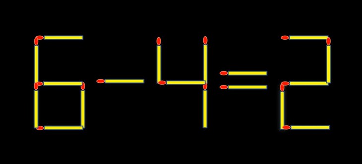 Thử tài IQ: Di chuyển một que diêm để 5-8=4 thành phép tính đúng - Ảnh 1.