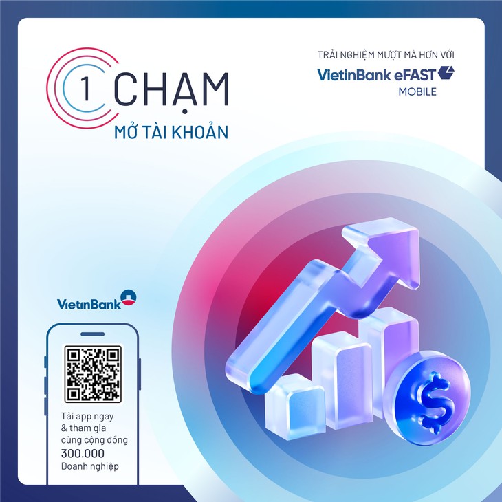 Doanh nghiệp chỉ cần 1 chạm mở tài khoản thanh toán tại VietinBank - Ảnh 1.