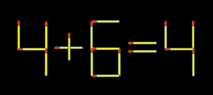 Thử tài IQ: Di chuyển một que diêm để 22+4=6 thành phép tính đúng - Ảnh 2.
