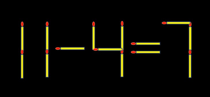 Thử tài IQ: Di chuyển một que diêm để 4-8=2 thành phép tính đúng - Ảnh 1.