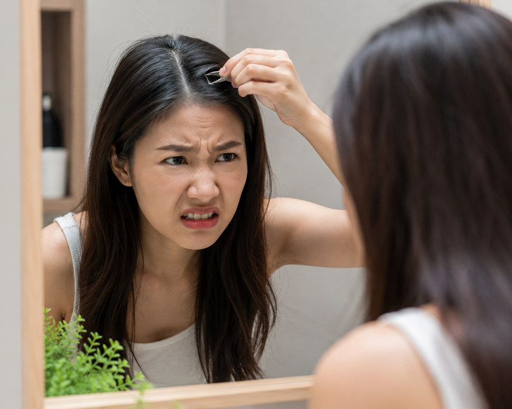 Tóc bạc: càng nhổ càng bạc nhiều hơn, đúng hay sai? - Ảnh 1.