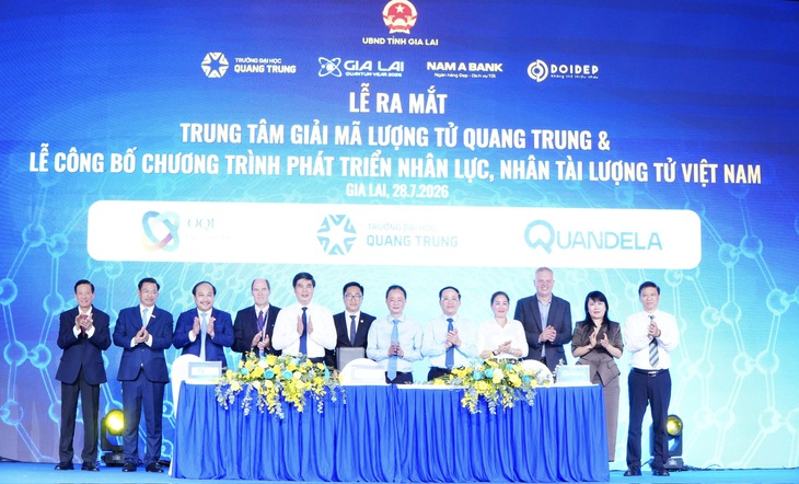 Gia Lai có Trung tâm giải mã lượng tử đầu tiên tại Trường Đại học Quang Trung - Ảnh 2.
