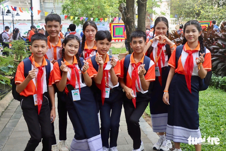 Thiếu nhi 3 nước Mekong gắn kết tình bạn tại TP . HCM trong liên hoan 2026 - Ảnh 4.
