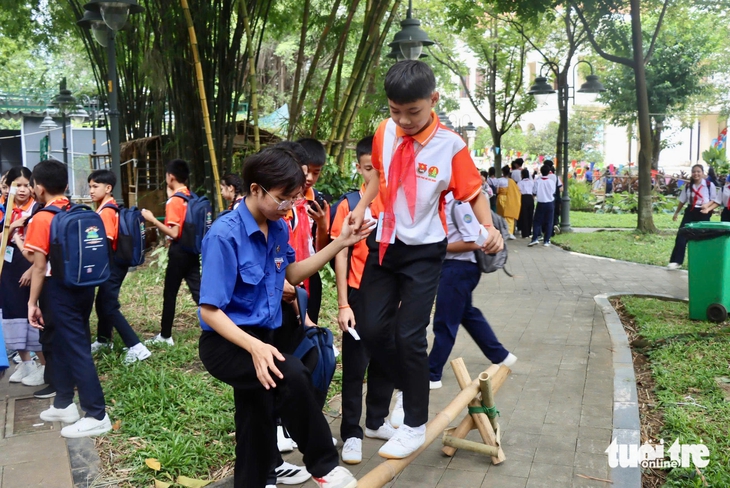 Thiếu nhi 3 nước Mekong gắn kết tình bạn tại TP . HCM trong liên hoan 2026 - Ảnh 9.