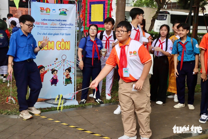 Thiếu nhi 3 nước Mekong gắn kết tình bạn tại TP . HCM trong liên hoan 2026 - Ảnh 10.