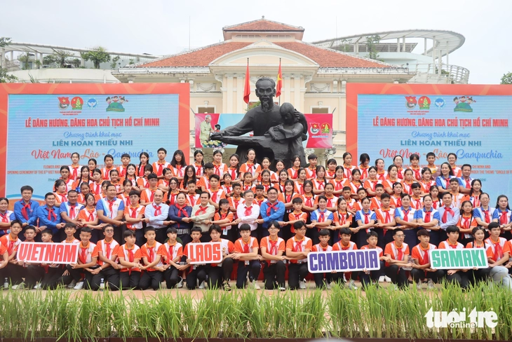 Thiếu nhi 3 nước Mekong gắn kết tình bạn tại TP . HCM trong liên hoan 2026 - Ảnh 2.