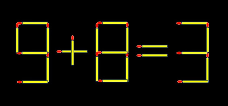 Thử tài IQ: Di chuyển một que diêm để 21+7=8 thành phép tính đúng - Ảnh 2.