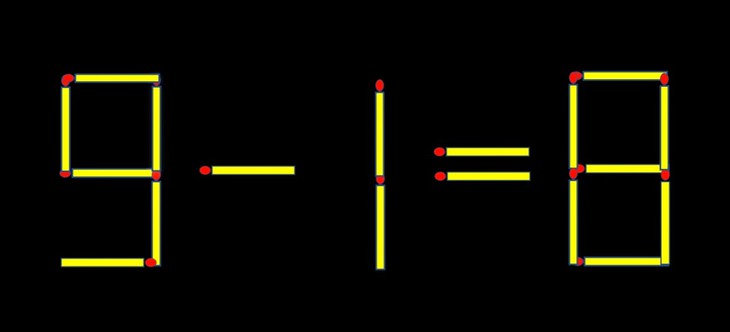Thử tài IQ: Di chuyển một que diêm để 21+6=7 thành phép tính đúng - Ảnh 1.