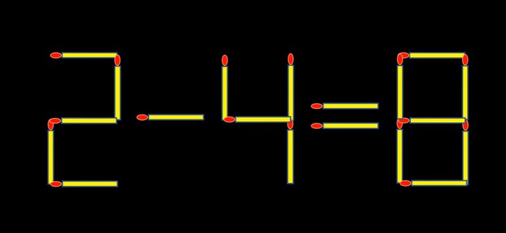Thử tài IQ: Di chuyển một que diêm để 8-2=2 thành phép tính đúng - Ảnh 2.