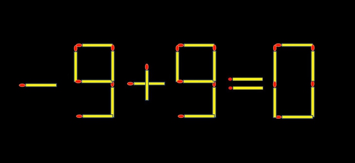 Thử tài IQ: Di chuyển một que diêm để 9+9=8 thành phép tính đúng - Ảnh 1.