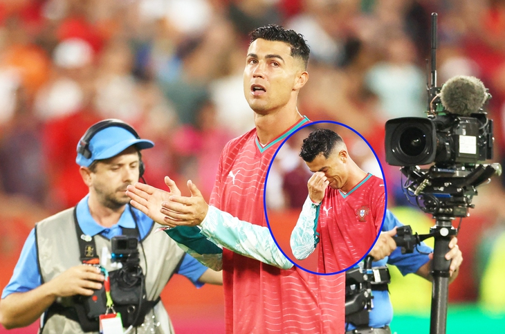 Ronaldo bật khóc tưởng nhớ Diogo Jota sau chiến thắng nghẹt thở ở World Cup 2026 - Ảnh 1.