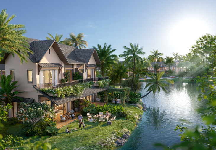 Ecopark ra mắt biệt thự đảo The Palm Island tại đại đô thị xanh lớn nhất miền Trung - Ảnh 1.