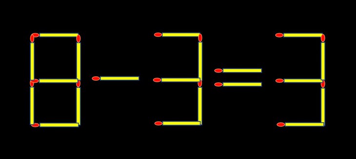 Thử tài IQ: Di chuyển một que diêm để 3-3=2 thành phép tính đúng - Ảnh 2.