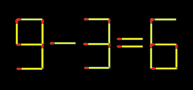 Thử tài IQ: Di chuyển một que diêm để 3-3=2 thành phép tính đúng - Ảnh 1.