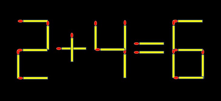 Thử tài IQ: Di chuyển một que diêm để 2-6=3 thành phép tính đúng - Ảnh 1.