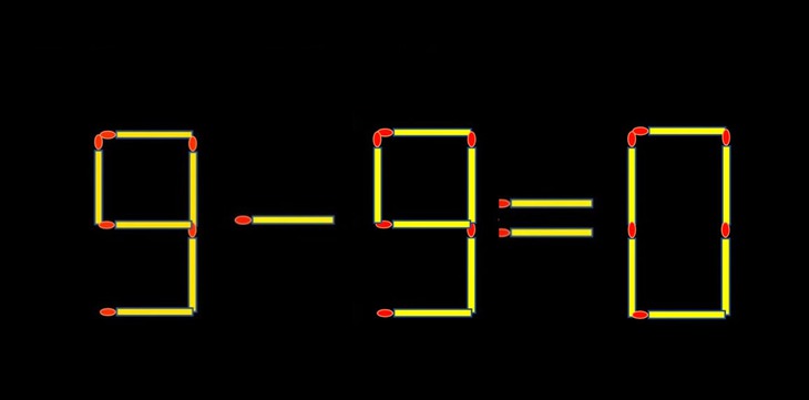 Thử tài IQ: Di chuyển một que diêm để 9-3=8 thành phép tính đúng - Ảnh 1.