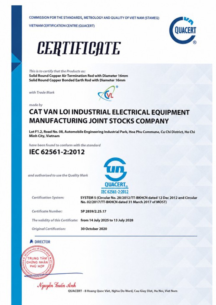 Hệ sinh thái chống sét và tiếp địa nội địa đạt chuẩn UL 467 và IEC 62561 - Ảnh 2.