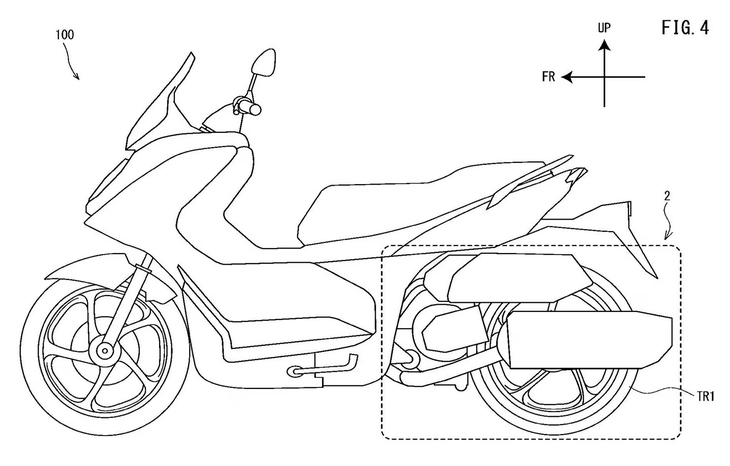 Lộ xe máy điện Yamaha tích hợp sẵn máy phát điện, chạy được cả chế độ hybrid - Ảnh 2.