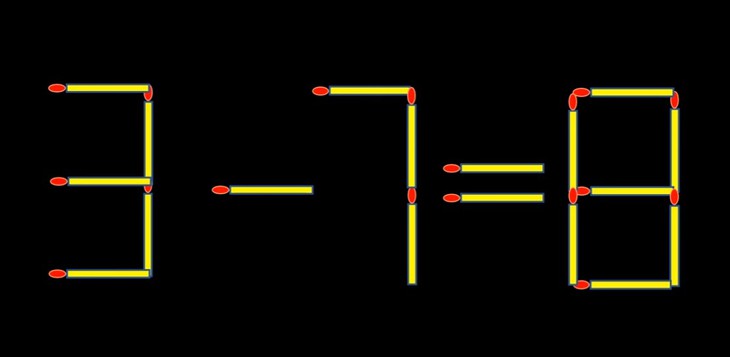 Thử tài IQ: Di chuyển một que diêm để 3+3=8 thành phép tính đúng - Ảnh 2.