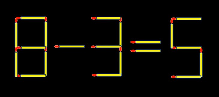 Thử tài IQ: Di chuyển một que diêm để 3+3=8 thành phép tính đúng - Ảnh 1.