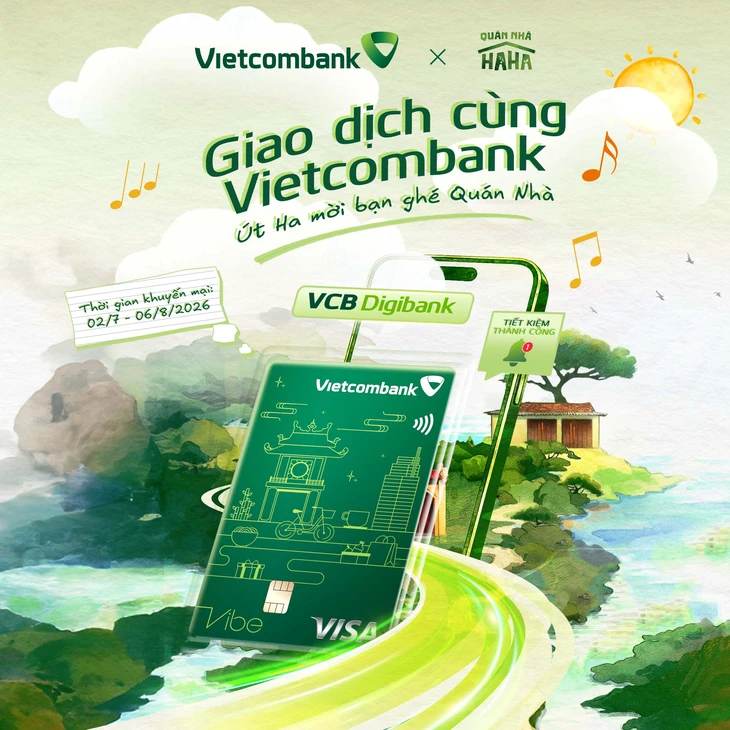 Gửi tiết kiệm, giao dịch tại Vietcombank có cơ hội nhận vé 'Quán Nhà Haha' - Ảnh 1.