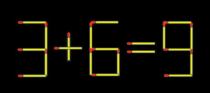 Thử tài IQ: Di chuyển một que diêm để 9+8=8 thành phép tính đúng - Ảnh 1.
