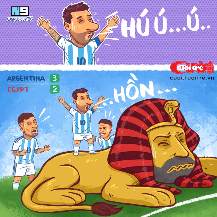 Messi và trận đấu 'hú hồn chim én' với các Pharaoh - Ảnh 1.