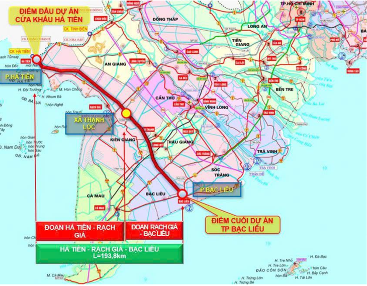 Cần hơn 147.790 tỉ đồng làm đường cao tốc Hà Tiên - Rạch Giá - Bạc Liêu - Ảnh 1.