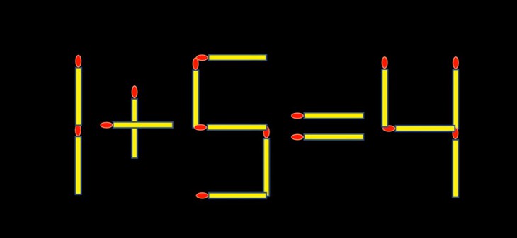Thử tài IQ: Di chuyển một que diêm để 4-5=6 thành phép tính đúng - Ảnh 2.