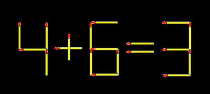 Thử tài IQ: Di chuyển một que diêm để 4-5=6 thành phép tính đúng - Ảnh 3.