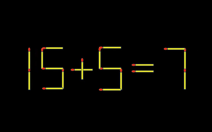 Thử tài IQ: Di chuyển một que diêm để 8+6=5 thành phép tính đúng - Ảnh 7.