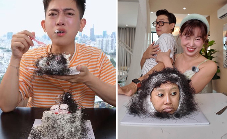Bánh kem tóc rối gây sốt: ai cũng tò mò nhưng thấy 'nhợn online' - Ảnh 1.