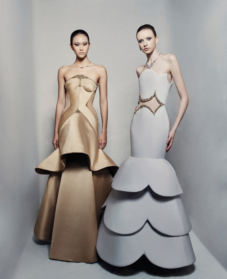 Phan Huy biến thị lực không hoàn hảo thành cảm hứng cho bộ sưu tập couture mới - Ảnh 3.