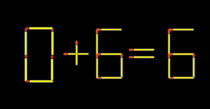 Thử tài IQ: Di chuyển một que diêm để 8+6=5 thành phép tính đúng - Ảnh 1.