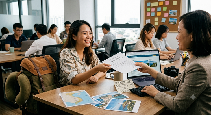 Hết kiểu 'cố quá thành quá cố', người trẻ tự xin nghỉ phép để đi chơi xả hơi - Ảnh 1.