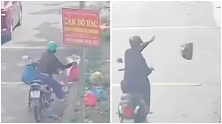 5 người vứt rác bừa bãi ở Bình Chánh bị phạt tiền, buộc phải thu gom rác - Ảnh 1.
