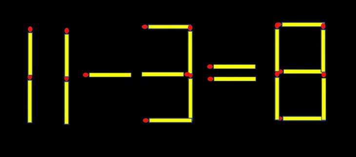 Thử tài IQ: Di chuyển một que diêm để 6+21=6 thành phép tính đúng - Ảnh 1.