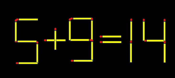 Thử tài IQ: Di chuyển một que diêm để 5+21=8 thành phép tính đúng - Ảnh 1.