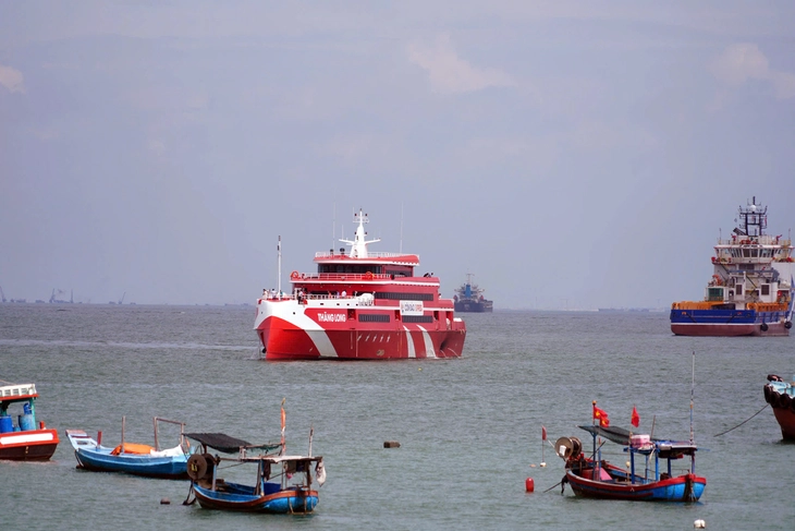 Gặp sự cố bất ngờ, tàu cao tốc Vũng Tàu - Côn Đảo phải quay đầu - Ảnh 1.
