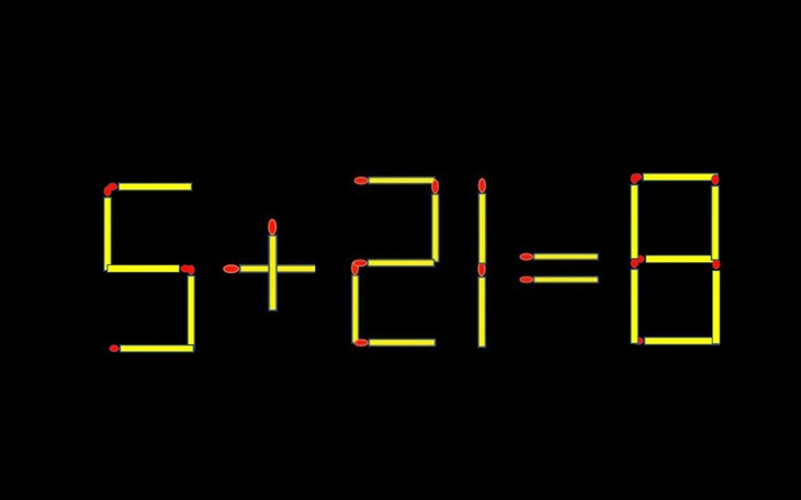 Thử tài IQ: Di chuyển một que diêm để 5+31=8 thành phép tính đúng - Ảnh 8.