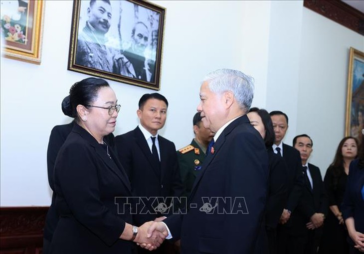 Lãnh đạo Đảng, Nhà nước viếng Chủ tịch Quốc hội Lào Xaysomphone Phomvihane - Ảnh 5.