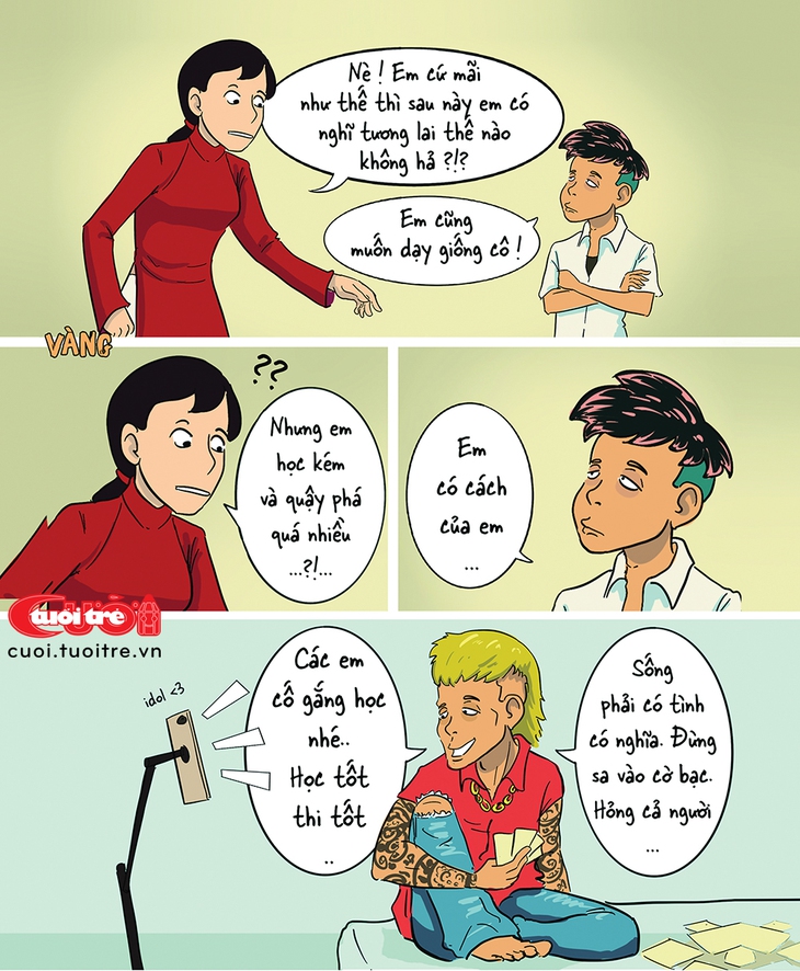 Em muốn được 'dạy đạo lý' như idol giang hồ mạng - Ảnh 1.