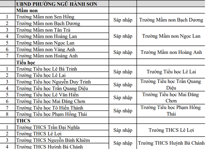Phương án sắp xếp trường học công lập ở Đà Nẵng: Trường nào giữ nguyên, trường nào sáp nhập? - Ảnh 10.