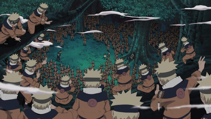 7 cao thủ biến Thuật phân thân thành vũ khí lợi hại trong Naruto - Ảnh 1.
